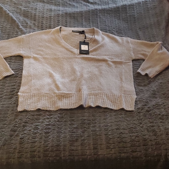 Grey Drop Shoulder Sweater - Picture 2 of 4